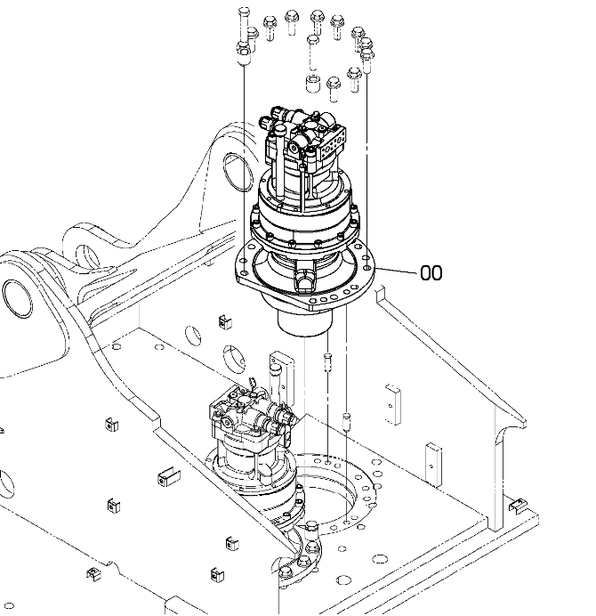 Hitachi ZX470LC-5G Urządzenie obrotowe YB60000927 9301098